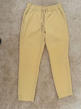 lululemon athletica Women's Mustard Yellow Drawstring Joggers